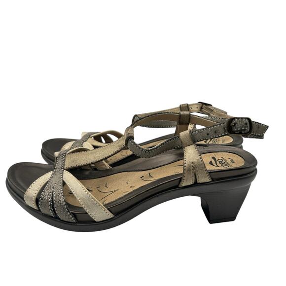 Abeo Women's Tan Black Bio System Georgi Sandals Size 6.5 - Picture 4 of 8